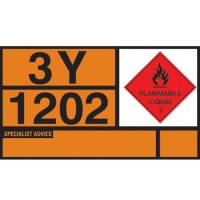 Diesel / Gas Oil Hazchem Placard - Aluminium - TESTTTTT!!!!! Diesel / Gas Oil Hazchem Placard - Aluminium - TESTTTTT!!!!!