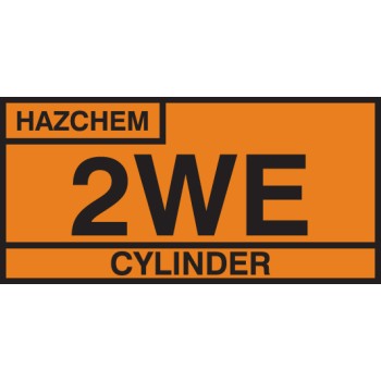 2WE Cylinder Storage Placard - Aluminium  - TESTTTTT!!!!! 