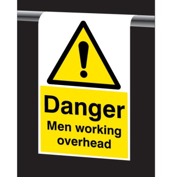 Danger - Men Working Overhead - Roll Top Sign - TESTTTTT!!!!! Danger - Men Working Overhead - Roll Top Sign - TESTTTTT!!!!!