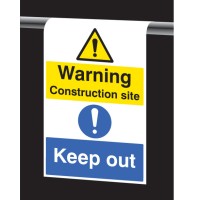 Warning - Construction Site - Keep Out - Roll Top Sign - TESTTTTT!!!!! Warning - Construction Site - Keep Out - Roll Top Sign - TESTTTTT!!!!!