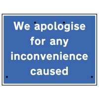 Re-Flex Sign - We Apologise for Inconvenience Caused Re-Flex Sign - We Apologise for Inconvenience Caused