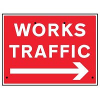 Re-Flex Sign - Works Traffic Arrow Right Re-Flex Sign - Works Traffic Arrow Right