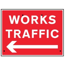 Re-Flex Sign - Works Traffic Arrow Left Re-Flex Sign - Works Traffic Arrow Left