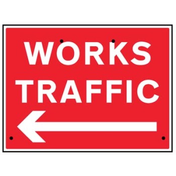 Re-Flex Sign - Works Traffic Arrow Left Re-Flex Sign - Works Traffic Arrow Left