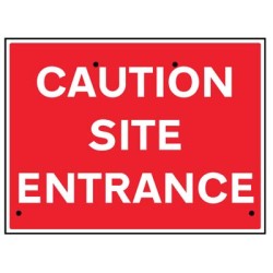 Re-Flex Sign - Caution - Site Entrance Re-Flex Sign - Caution - Site Entrance