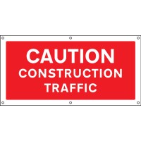 Caution - Construction Traffic - Banner with Eyelets - TESTTTTT!!!!! Caution - Construction Traffic - Banner with Eyelets - TESTTTTT!!!!!