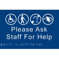 Braille - Please Ask Staff for Help - TESTTTTT!!!!! 