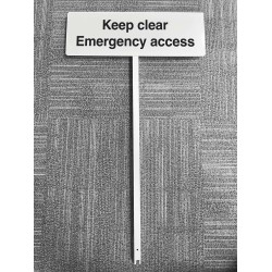 Keep Clear - Emergency Access - Verge Sign - TESTTTTT!!!!! Keep Clear - Emergency Access - Verge Sign - TESTTTTT!!!!!