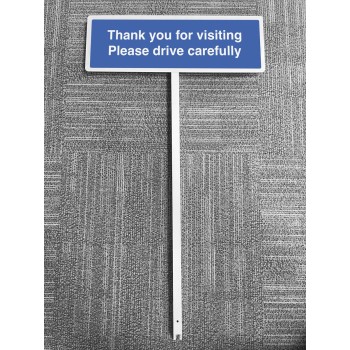 Thank you for Visiting - Please Drive Carefully - Verge Sign Thank you for Visiting - Please Drive Carefully - Verge Sign