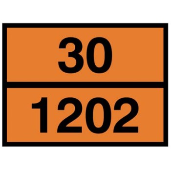 Diesel / Gas Oil Embossed ADR Plate Diesel / Gas Oil Embossed ADR Plate