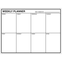 Weekly Planner - Dry Wipe Board Weekly Planner - Dry Wipe Board