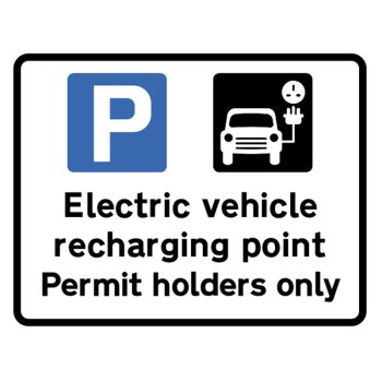 Electric Vehicle Recharging Point - Permit Holders Only - Class RA1 - Temporary Electric Vehicle Recharging Point - Permit Holders Only - Class RA1 - Temporary