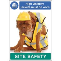 High Visibility jackets must be Worn - Dog - Poster High Visibility jackets must be Worn - Dog - Poster