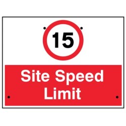 Re-Flex Sign - 15mph Site Speed Limit Re-Flex Sign - 15mph Site Speed Limit