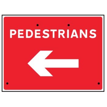Re-Flex Sign - Pedestrians Arrow Left Re-Flex Sign - Pedestrians Arrow Left