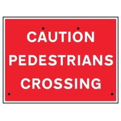 Re-Flex Sign - Caution - Pedestrians Crossing Re-Flex Sign - Caution - Pedestrians Crossing