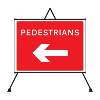 Fold Up Sign - Pedestrians Arrow Left / Right - TESTTTTT!!!!! 