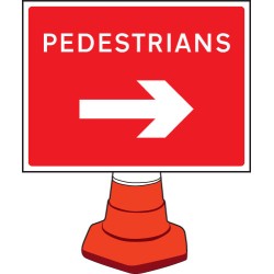Pedestrians - Arrow Right - Cone Sign - TESTTTTT!!!!! Pedestrians - Arrow Right - Cone Sign - TESTTTTT!!!!!
