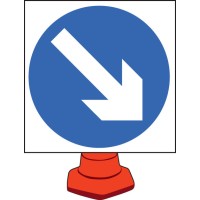 Keep Right - Cone Sign - TESTTTTT!!!!! 