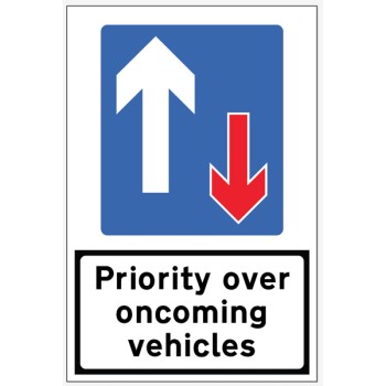 Priority Over Oncoming Traffic - Reflective Fold Up Sign - TESTTTTT!!!!! Priority Over Oncoming Traffic - Reflective Fold Up Sign - TESTTTTT!!!!!