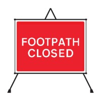 Footpath Closed Reflective Fold Up Sign - TESTTTTT!!!!! Footpath Closed Reflective Fold Up Sign - TESTTTTT!!!!!
