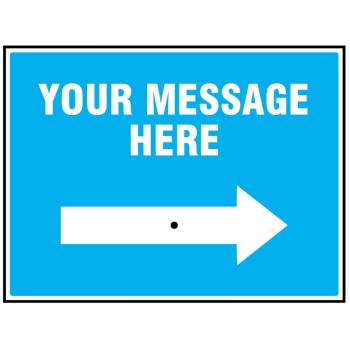 Your Message Here - Reflex Sign with Reversible Arrow Your Message Here - Reflex Sign with Reversible Arrow