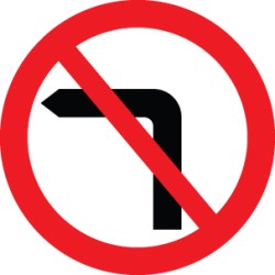 No Left Turn - Class R2 - Permanent  - TESTTTTT!!!!! 