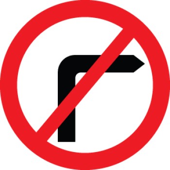 No Right Turn - Class R2 - Permanent - TESTTTTT!!!!! No Right Turn - Class R2 - Permanent - TESTTTTT!!!!!