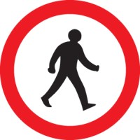 Pedestrians Prohibited - Class RA1 - TESTTTTT!!!!! Pedestrians Prohibited - Class RA1 - TESTTTTT!!!!!