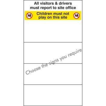 Custom Site Safety Board - Select 4 Safety Messages - TESTTTTT!!!!! Custom Site Safety Board - Select 4 Safety Messages - TESTTTTT!!!!!