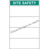 Custom Site Safety Board - Select 4 Signs - TESTTTTT!!!!! 