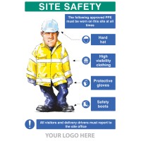 PPE Requirement Sign (Hat - Hivis - Gloves - Boots) - TESTTTTT!!!!! PPE Requirement Sign (Hat - Hivis - Gloves - Boots) - TESTTTTT!!!!!