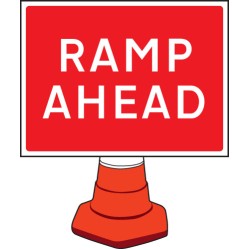 Ramp Ahead - Cone Sign - TESTTTTT!!!!! 