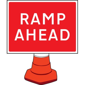 Ramp Ahead - Cone Sign - TESTTTTT!!!!! Ramp Ahead - Cone Sign - TESTTTTT!!!!!