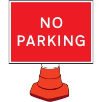 No Parking - Cone Sign - TESTTTTT!!!!! No Parking - Cone Sign - TESTTTTT!!!!!