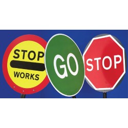 Stop Works Lollipop Sign - TESTTTTT!!!!! 