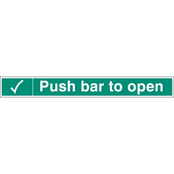 Push Bar to Open - Label - TESTTTTT!!!!! 