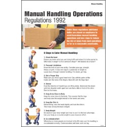 Manual Handling Operations Regulations 1992 - Poster - TESTTTTT!!!!! 