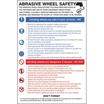 Abrasive Wheel Dangers & Precautions - Poster - TESTTTTT!!!!! Abrasive Wheel Dangers & Precautions - Poster - TESTTTTT!!!!!