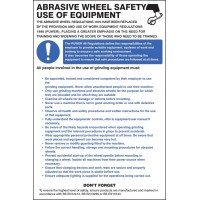 Abrasive Wheel Regulations - Poster - TESTTTTT!!!!! Abrasive Wheel Regulations - Poster - TESTTTTT!!!!!