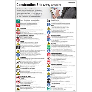 Construction Site Safety Checklist - Poster - TESTTTTT!!!!! 