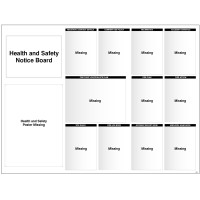 Site Notice Board with Doc Wallets (Health & Safety) Site Notice Board with Doc Wallets (Health & Safety)