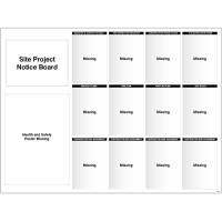 Site Notice Board with Doc Wallets (Site Info) Site Notice Board with Doc Wallets (Site Info)