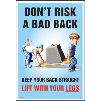 Don't Risk a Bad Back - Poster - TESTTTTT!!!!! 