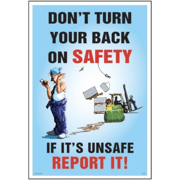 Don't Turn Your Back On Safety - Poster - TESTTTTT!!!!! Don't Turn Your Back On Safety - Poster - TESTTTTT!!!!!