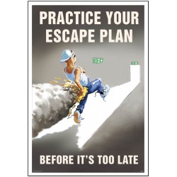 Practice Your Escape Plan - Poster - TESTTTTT!!!!! Practice Your Escape Plan - Poster - TESTTTTT!!!!!