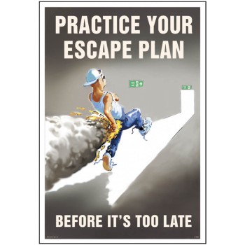 Practice Your Escape Plan - Poster - TESTTTTT!!!!! 