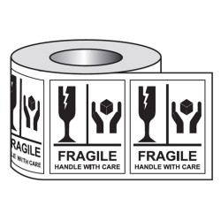 Fragile Handle with Care - Labels (Roll of 250) - TESTTTTT!!!!! Fragile Handle with Care - Labels (Roll of 250) - TESTTTTT!!!!!