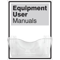 Equipment User Manuals - Document Holder Equipment User Manuals - Document Holder
