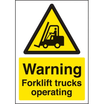 A4 Warning - Forklift Trucks Operating - TESTTTTT!!!!! 